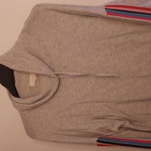 Gap side stripe funnel neck pullover